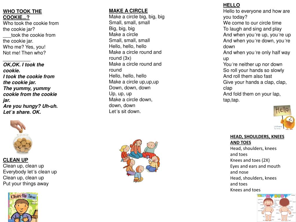 PPT WHO TOOK THE COOKIE...? Who took the cookie from the cookie jar