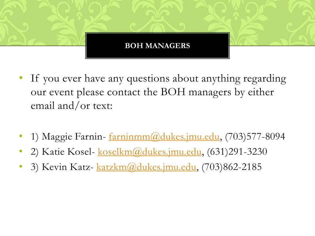 PPT BOH TRAINING PowerPoint Presentation, free download ID5866264