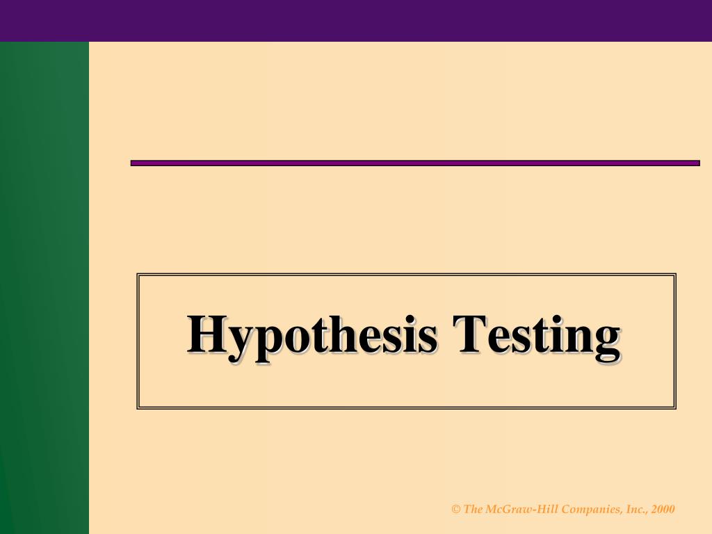 PPT Hypothesis Testing PowerPoint Presentation, free download ID5867642