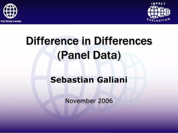 PPT Difference in Differences (Panel Data) PowerPoint Presentation
