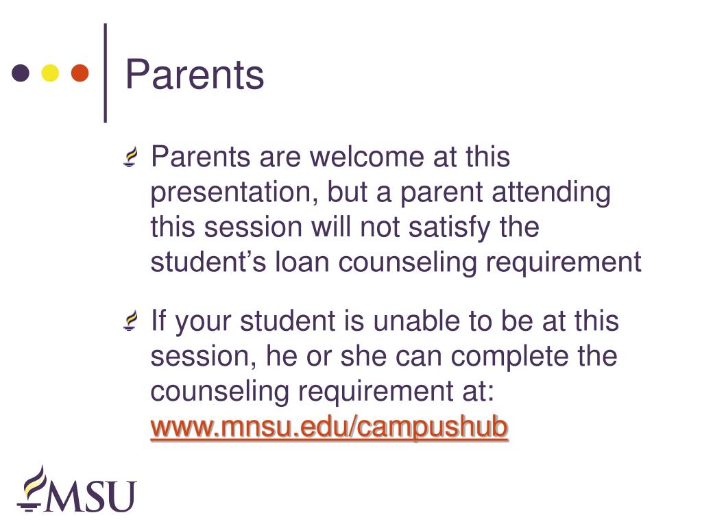 PPT Stafford Loan Entrance Counseling PowerPoint Presentation, free