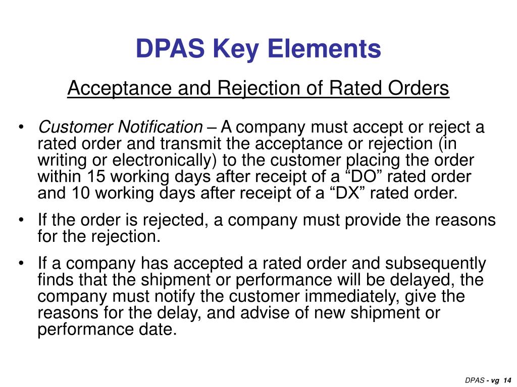 PPT Defense Priorities and Allocations System (DPAS