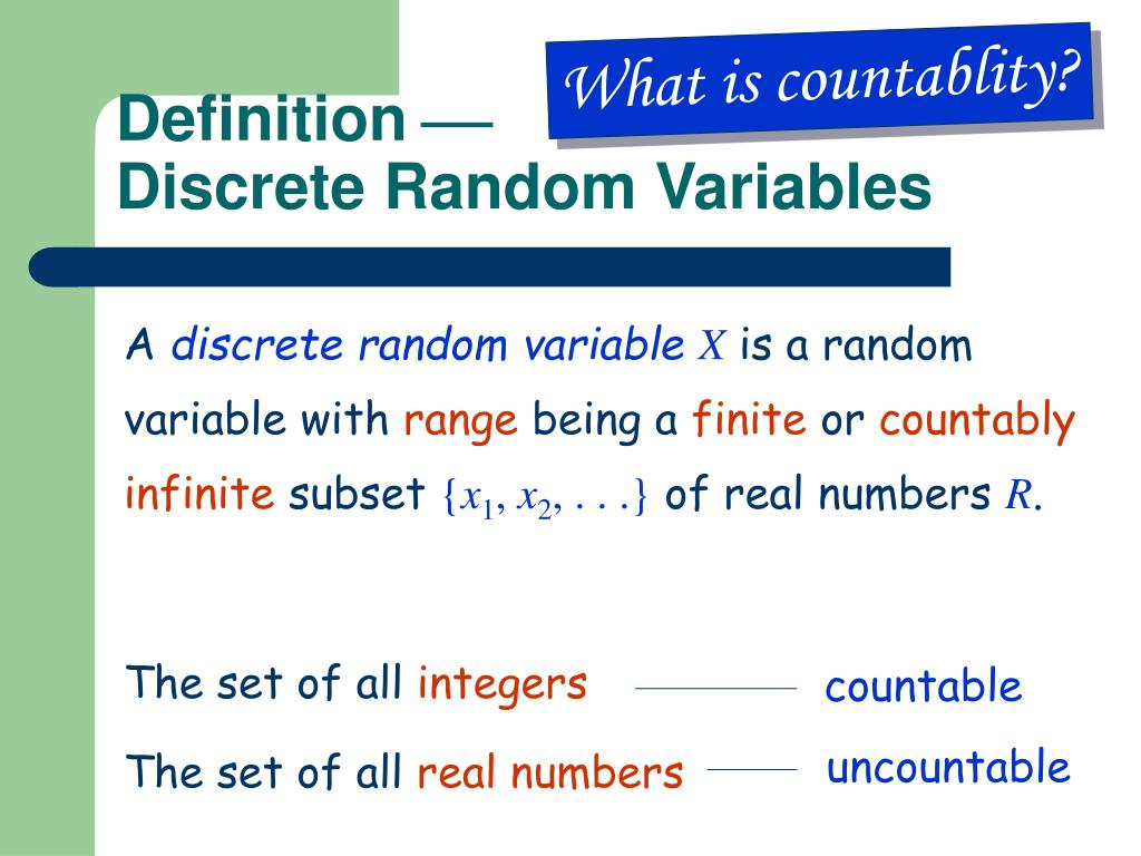 PPT Chapter 3 Discrete Random Variables PowerPoint Presentation, free