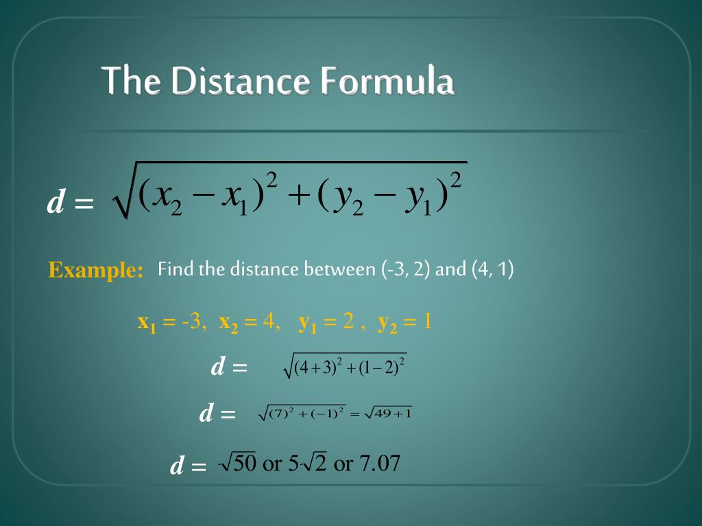 PPT Distance, Midpoint, & Slope PowerPoint Presentation, free