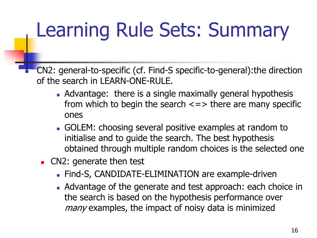 PPT Chapter 10 Learning Sets Of Rules PowerPoint Presentation, free