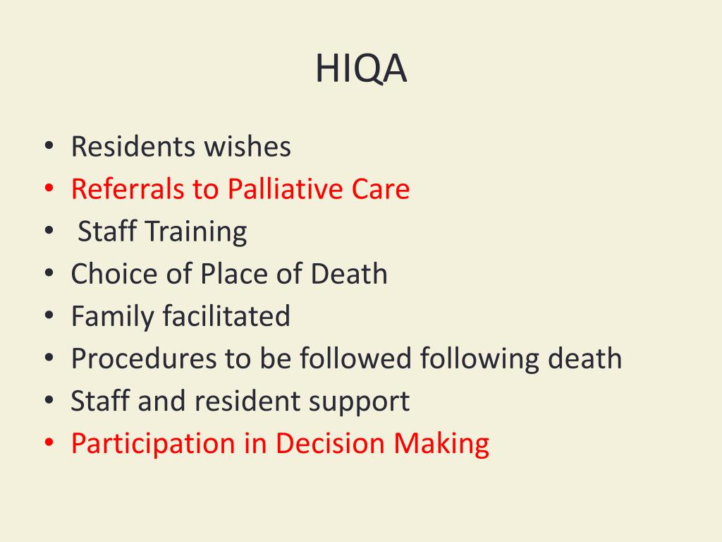 PPT Caring For A Patient With Palliative Care Needs in The Nursing
