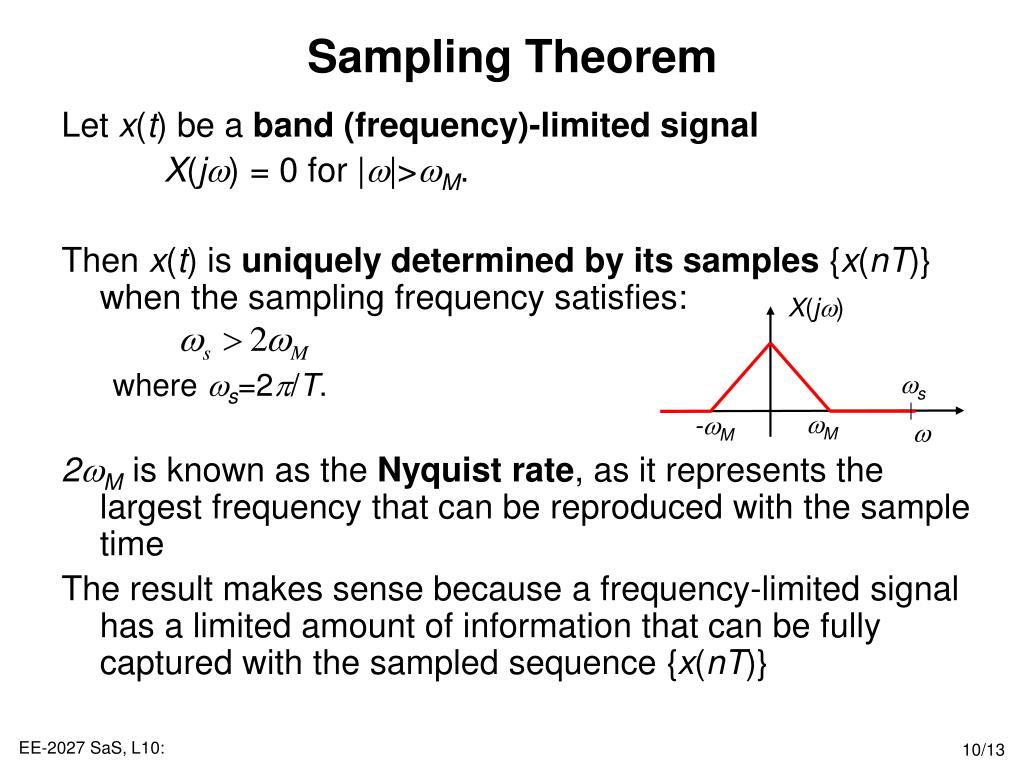 PPT Lecture 10 Sampling DiscreteTime Systems PowerPoint