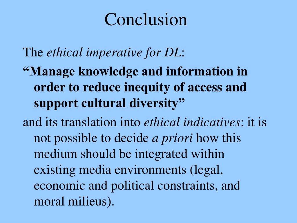 PPT Ethical Aspects of Digital Libraries PowerPoint