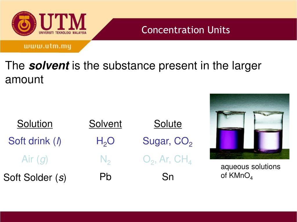 PPT A solution is a homogenous mixture of 2 or more substances