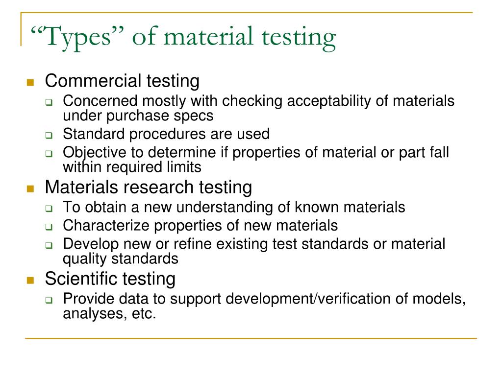 PPT Overview of Mechanical Testing PowerPoint Presentation, free
