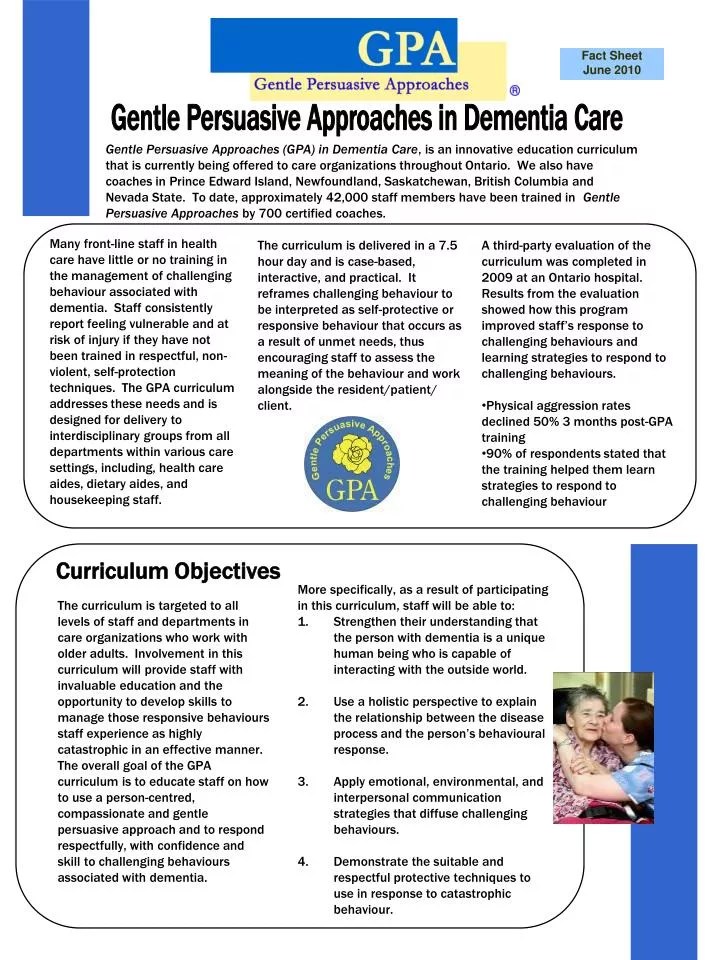 The Gentle Persuasive Approaches Program