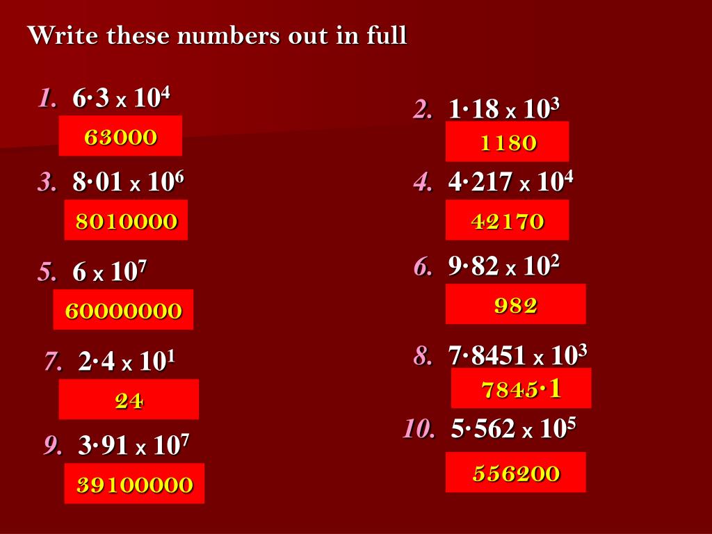PPT Standard Form Scientific Notation PowerPoint Presentation, free