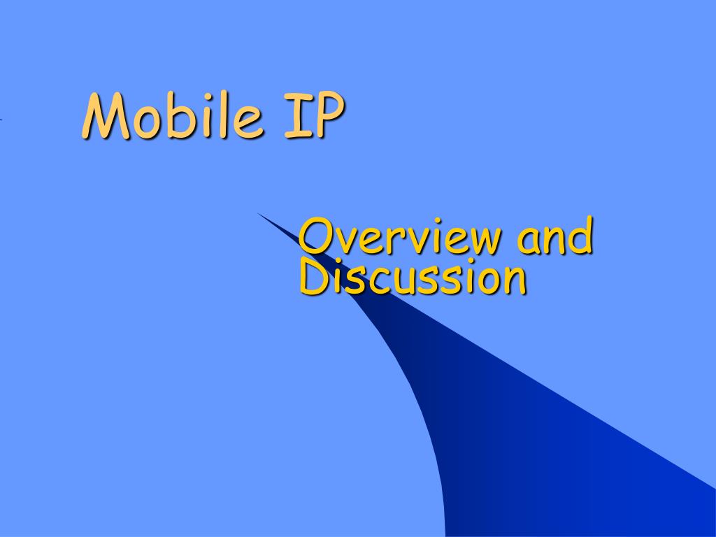 PPT Mobile IP PowerPoint Presentation, free download ID5884085