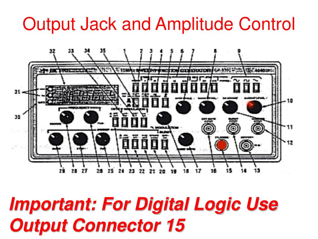 PPT Introduction to the Function Generator PowerPoint Presentation