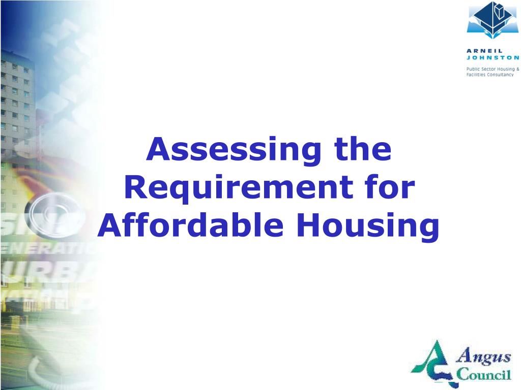 PPT Angus Council Housing Need & Demand Assessment Stakeholder