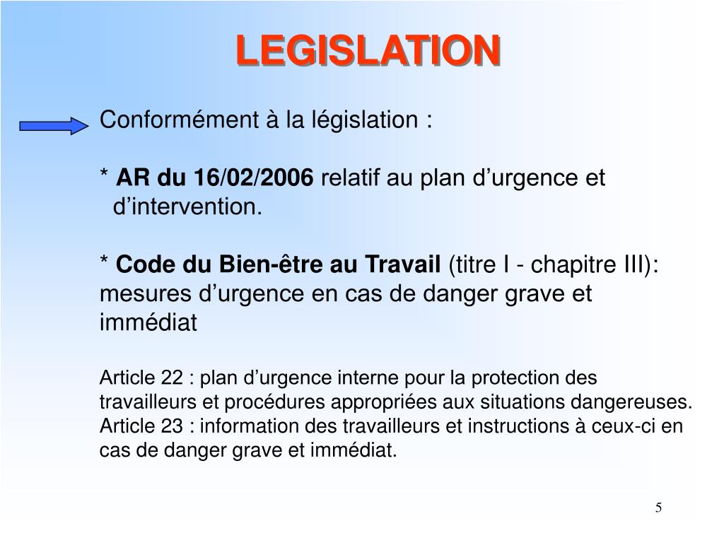 PPT PLAN INTERNE D’URGENCE PowerPoint Presentation, free download
