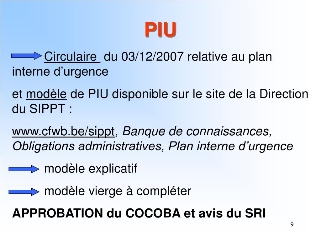 PPT PLAN INTERNE D’URGENCE PowerPoint Presentation, free download