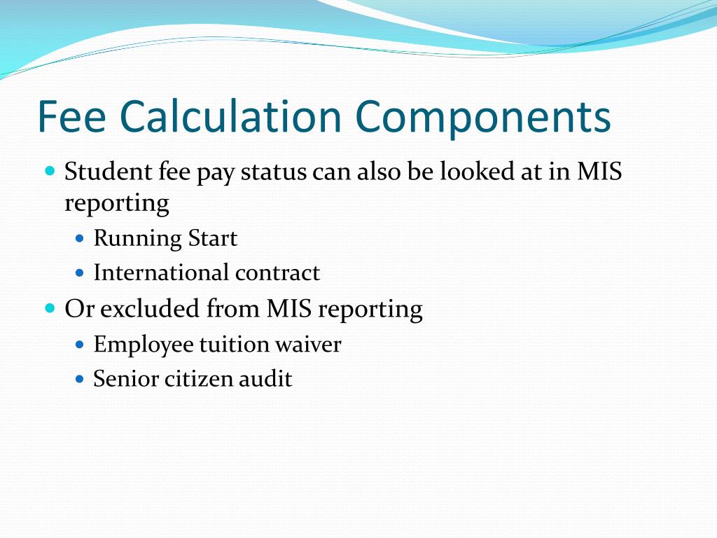 PPT Fee Calculation Overview for SMS PowerPoint Presentation ID5890811