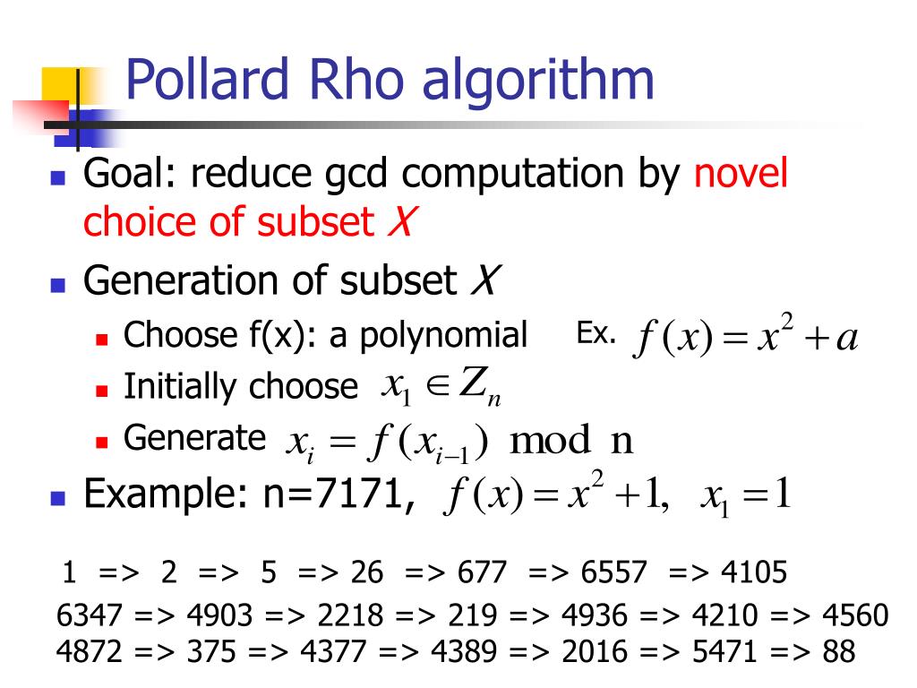PPT Factoring Algorithms PowerPoint Presentation, free download ID