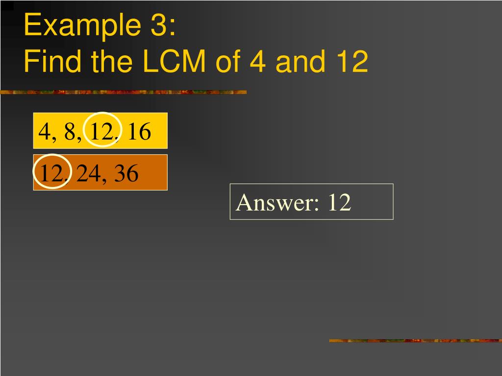 PPT Least Common Multiple PowerPoint Presentation, free download ID