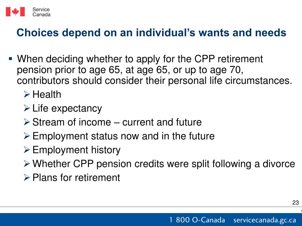 PPT Amendments to the Canada Pension Plan to be phased in from 2011