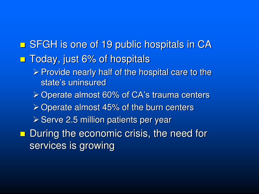 PPT SAN FRANCISCO GENERAL HOSPITAL PowerPoint Presentation, free