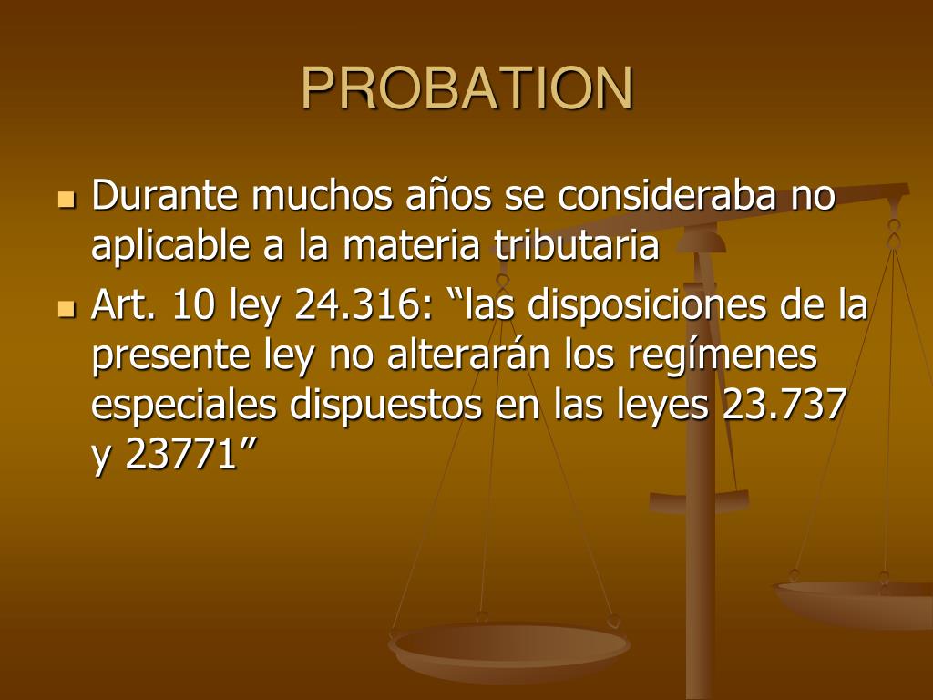 PPT PROBATION Suspensión del juicio o proceso a prueba cardozo