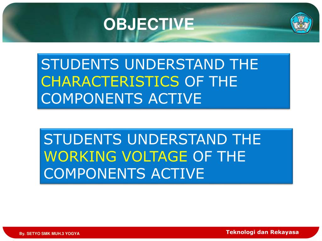 PPT CHARACTERISTICS OF ACTIVE COMPONENTS PowerPoint Presentation