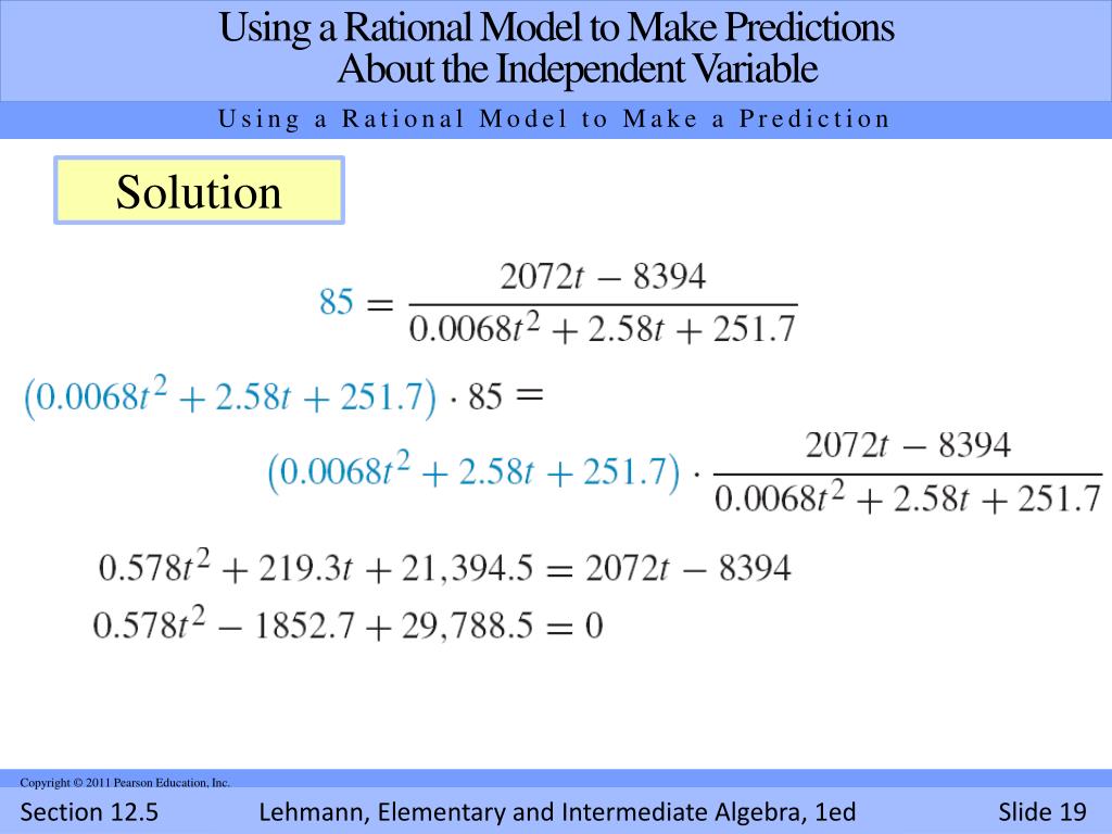PPT Solving Rational Equations PowerPoint Presentation, free download
