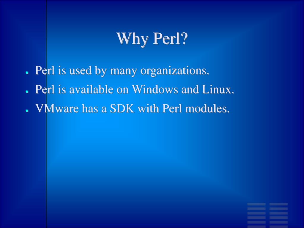 PPT Intro to Perl PowerPoint Presentation, free download ID5909199