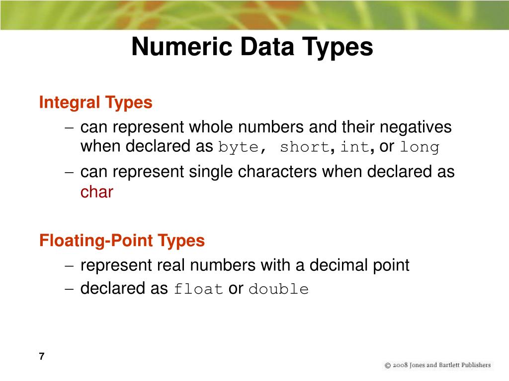PPT Chapter 4 Numeric Types PowerPoint Presentation, free download