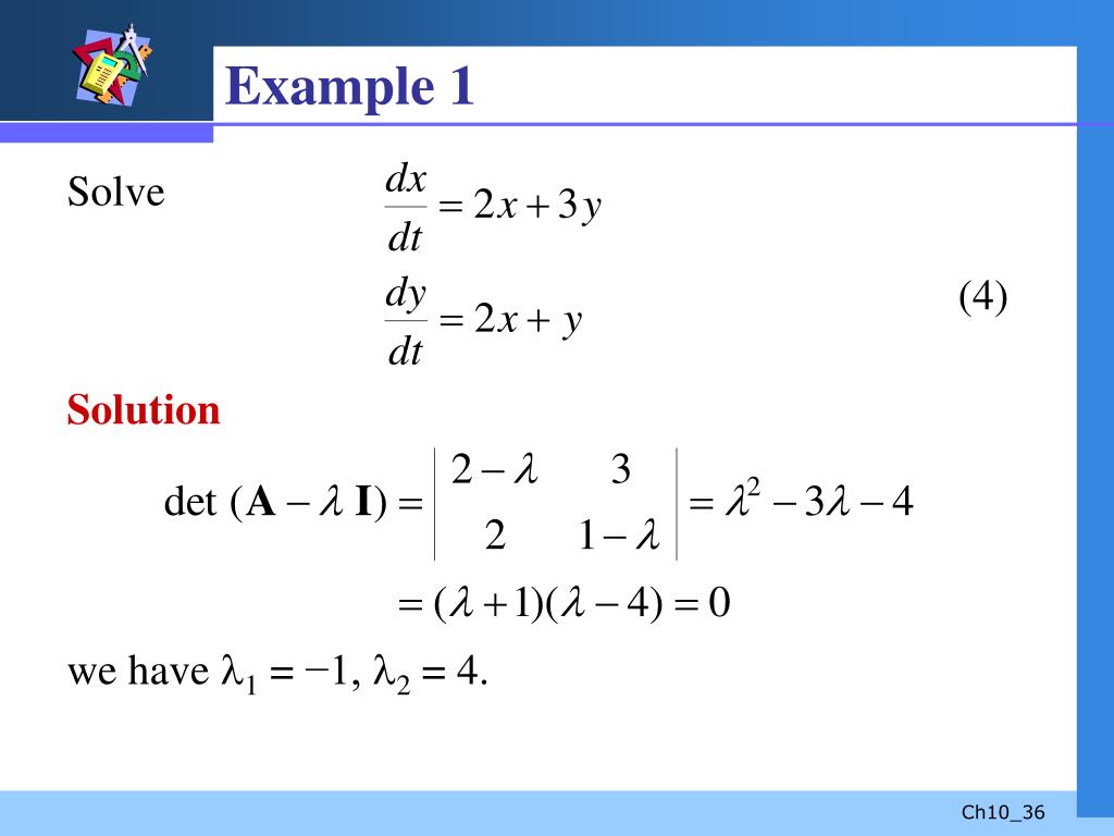 PPT Systems of Linear Differential Equations PowerPoint Presentation