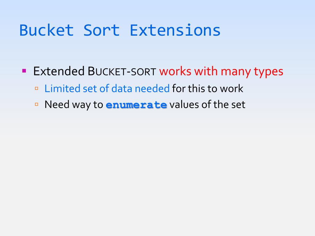 PPT Lecture 26 BUCKET SORT & RADIX Sort PowerPoint Presentation ID