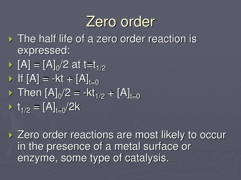PPT Second and Zero rate orders PowerPoint Presentation