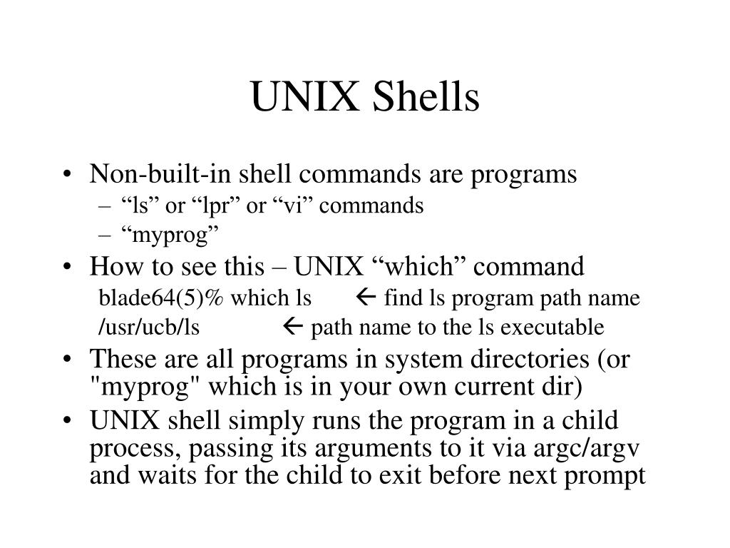 PPT UNIX/LINUX Shells PowerPoint Presentation, free download ID5925523