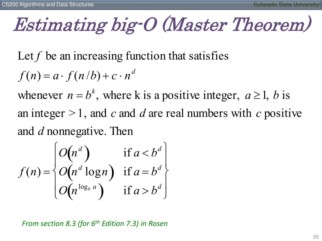 Masters Theorem Algorithm Masters Theorem To Calculate Complexity