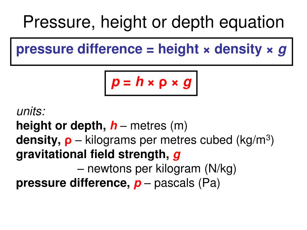 PPT EDEXCEL IGCSE / CERTIFICATE IN PHYSICS 51 Density and Pressure