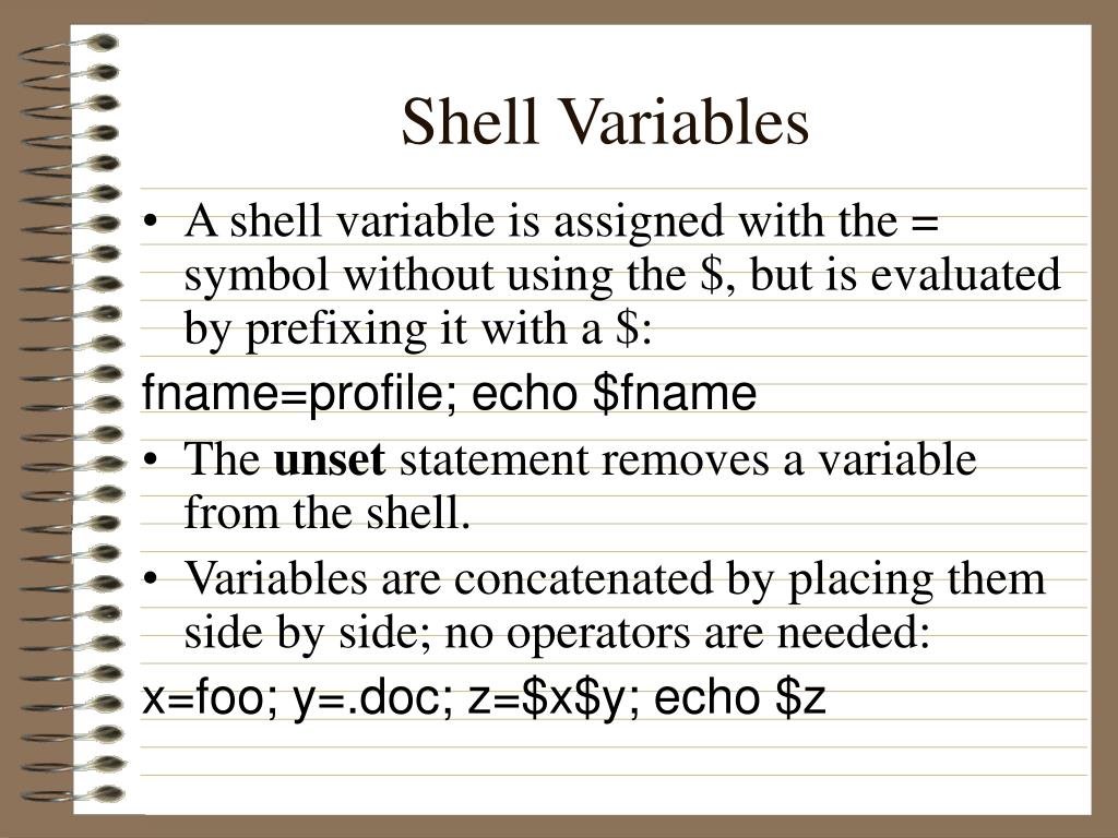 PPT CS 497C Introduction to UNIX Lecture 32 Shell Programming