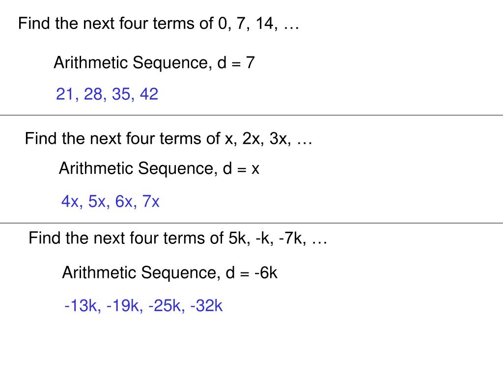 PPT 12.1 Arithmetic Sequences and Series PowerPoint Presentation