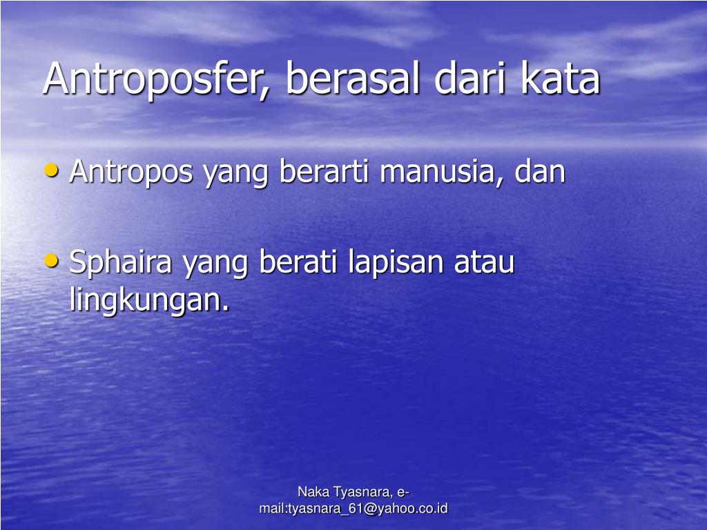 PPT ANTROPOSFER PowerPoint Presentation, free download ID5949440