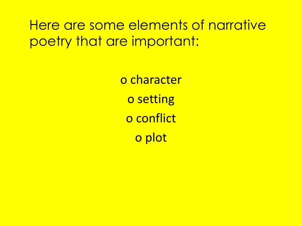 PPT Narrative Poem PowerPoint Presentation, free download ID5957627