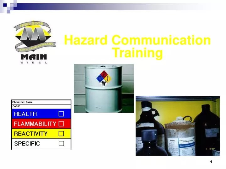 PPT Hazard Communication Training PowerPoint Presentation, free