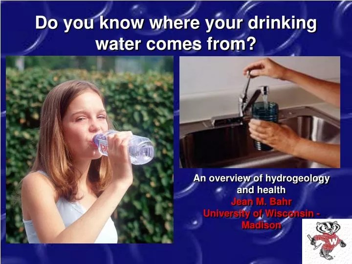 PPT Do you know where your drinking water comes from? PowerPoint