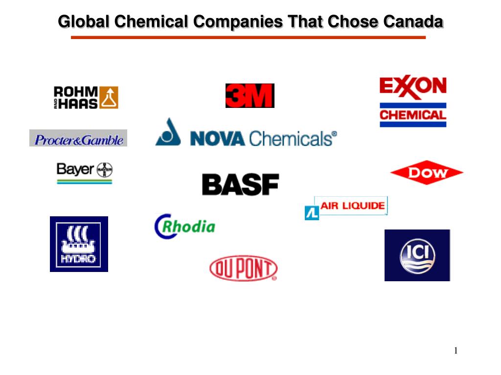 PPT Global Chemical Companies That Chose Canada PowerPoint