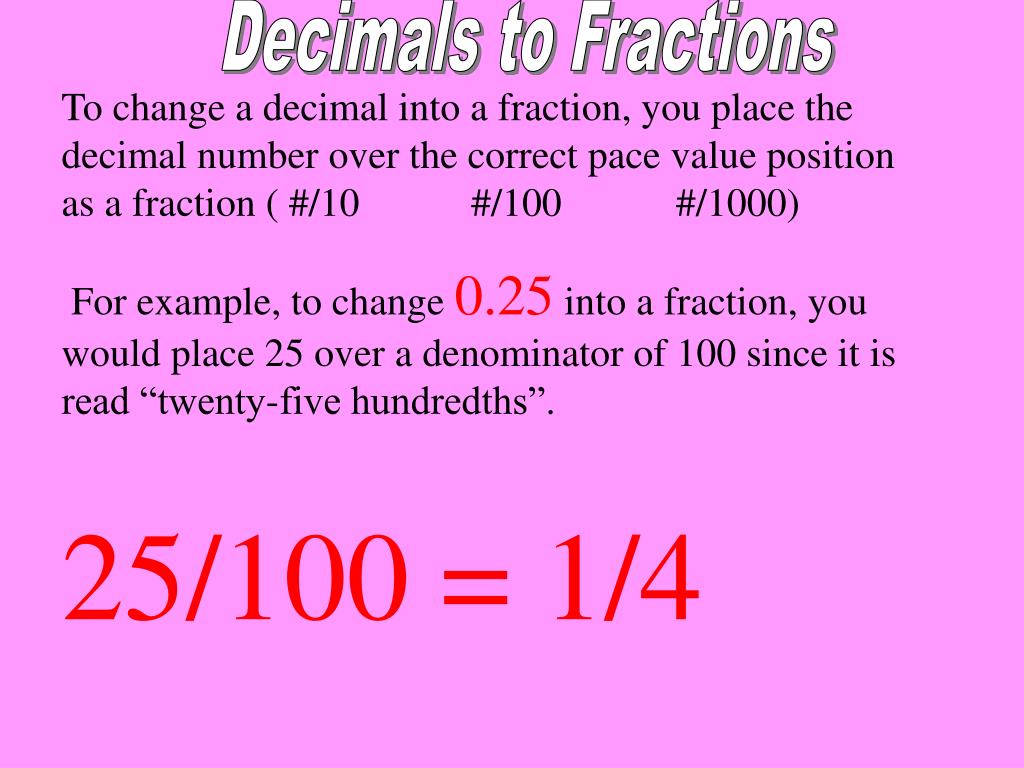 PPT FRACTIONS, DECIMALS & PERCENTS OH MY! PowerPoint Presentation