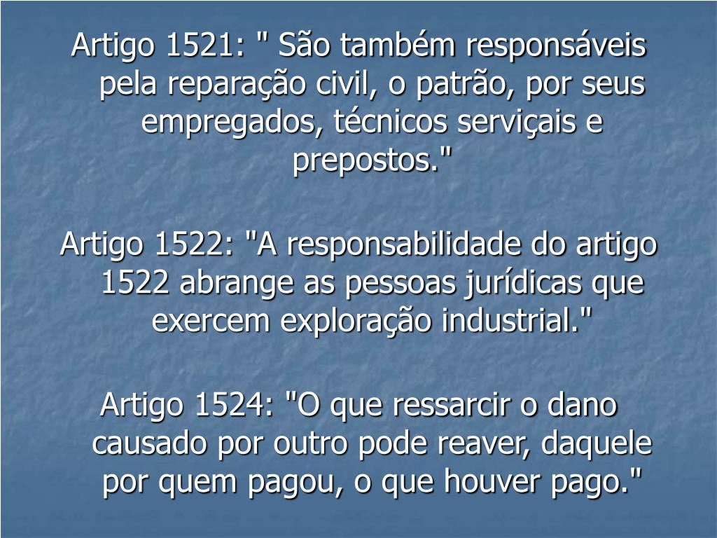PPT RESPONSABILIDADE CIVIL E PENAL NA ÁREA DA SEGURANÇA DO TRABALHO