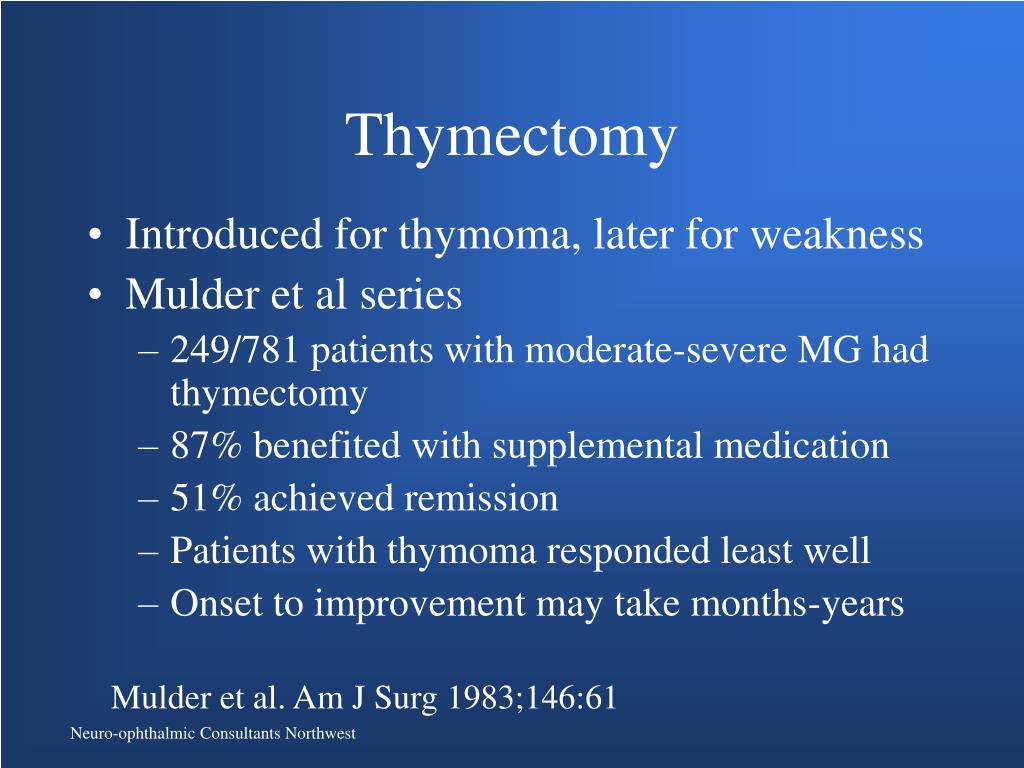PPT Ocular Myasthenia Gravis Diagnostic Studies and Long Term Impact