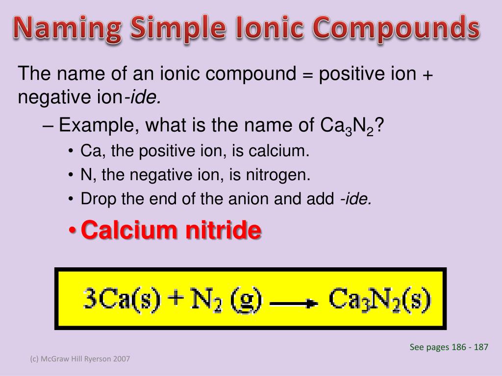 PPT 4.2 Compound Names & Formulas PowerPoint Presentation, free