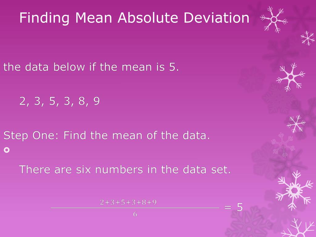 PPT Mean Absolute Deviation PowerPoint Presentation, free download