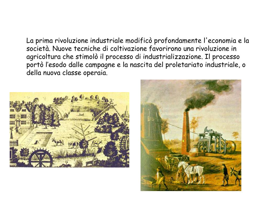 PPT PRIMA RIVOLUZIONE INDUSTRIALE PowerPoint